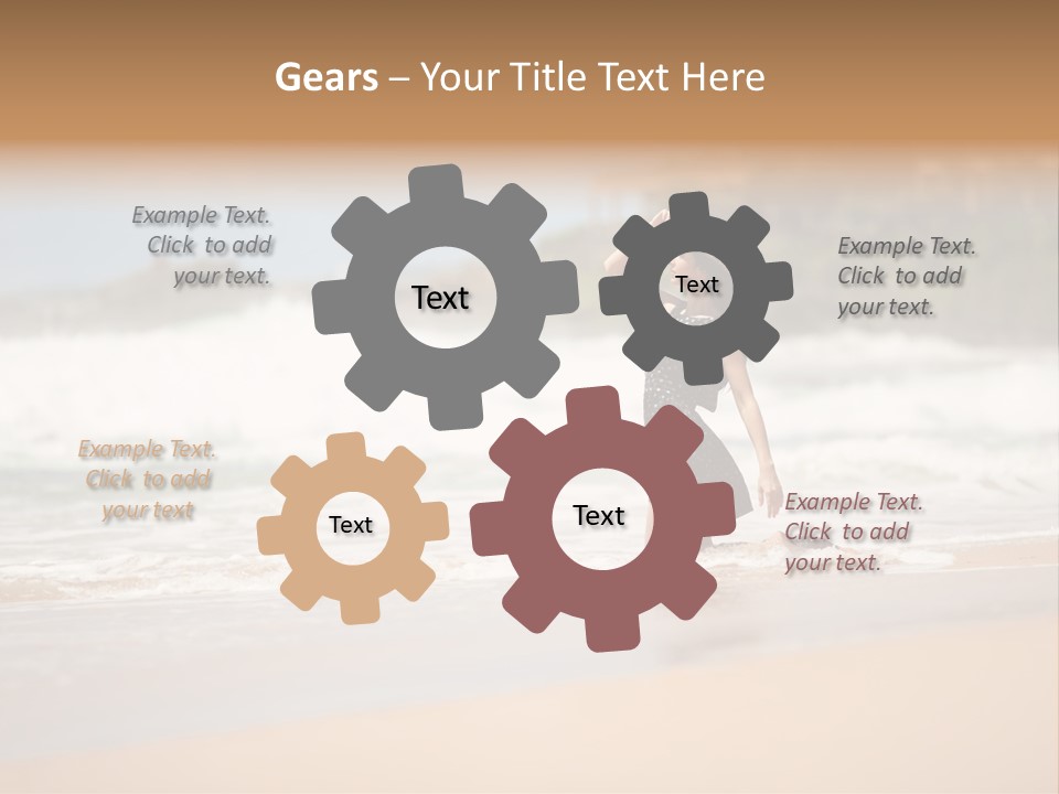 Tourism Sexy Female PowerPoint Template