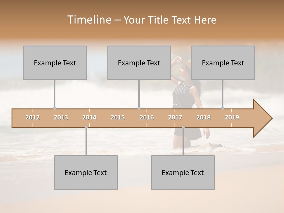 Tourism Sexy Female PowerPoint Template