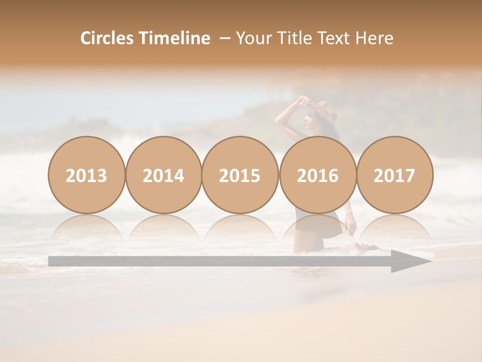 Tourism Sexy Female PowerPoint Template