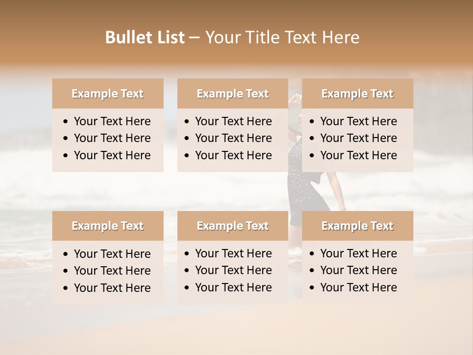 Tourism Sexy Female PowerPoint Template