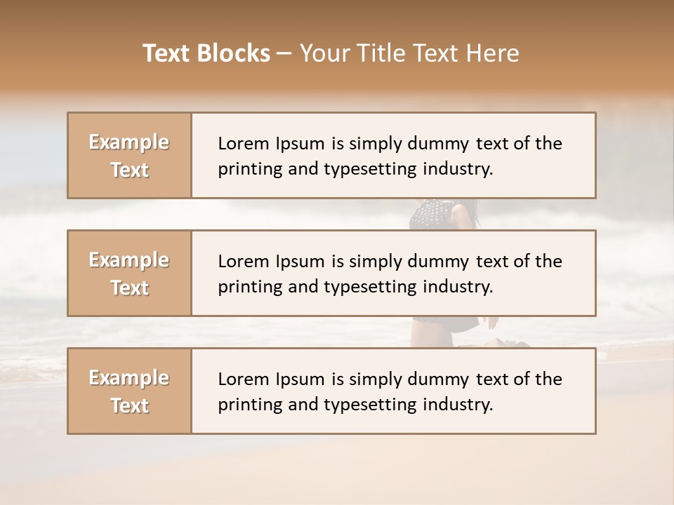 Tourism Sexy Female PowerPoint Template