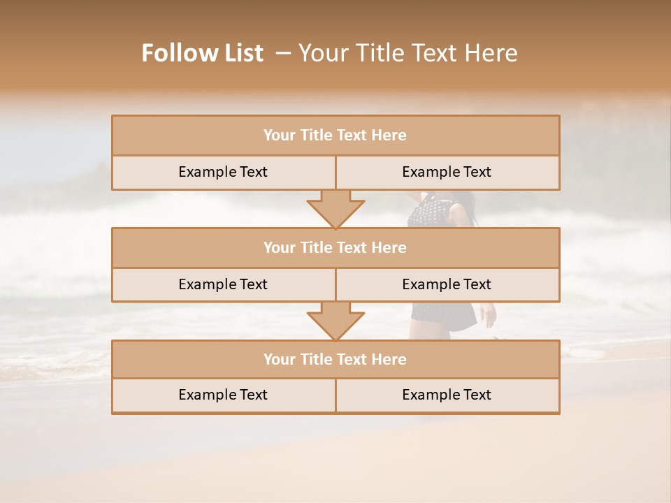 Tourism Sexy Female PowerPoint Template