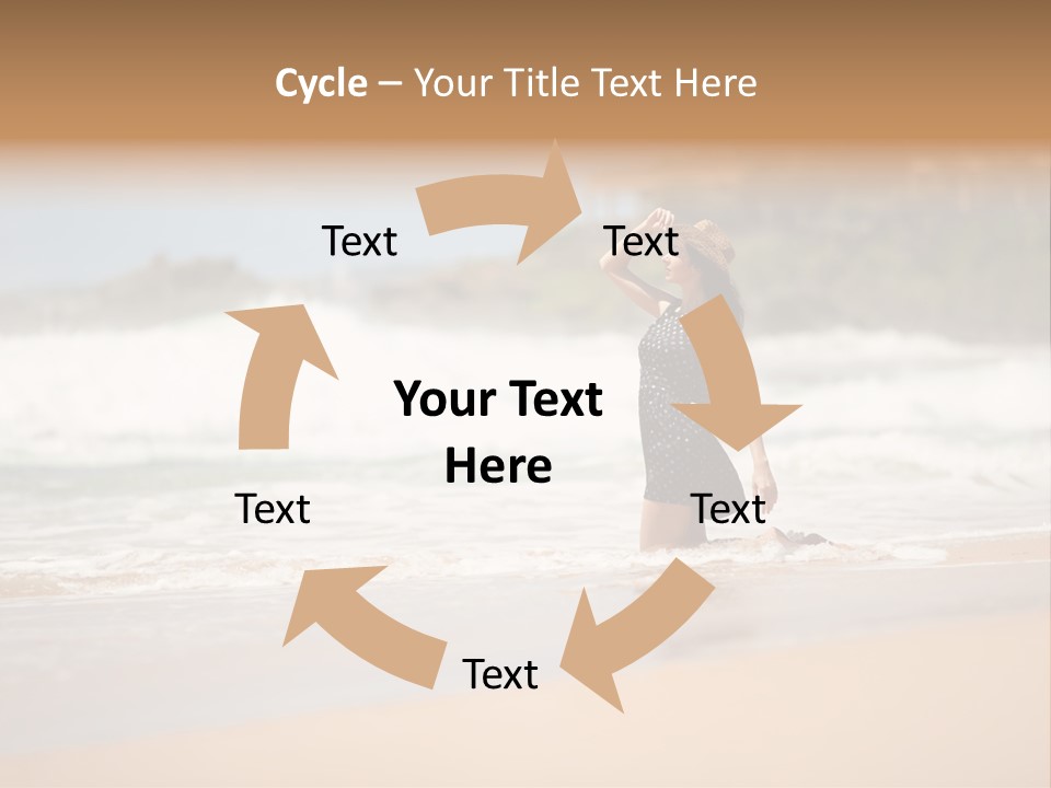 Tourism Sexy Female PowerPoint Template