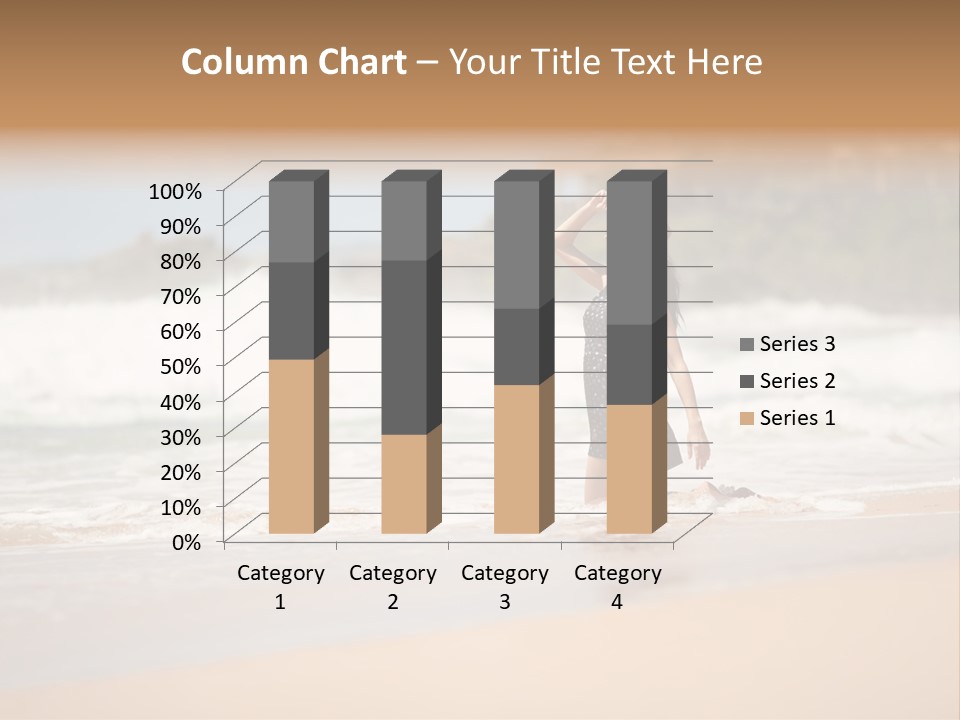 Tourism Sexy Female PowerPoint Template