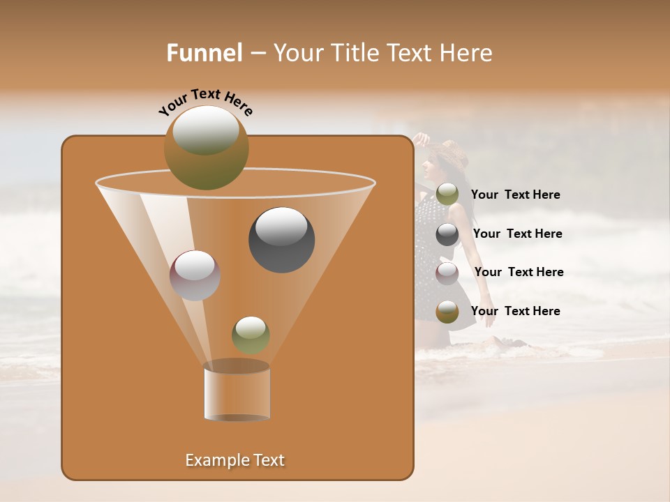 Tourism Sexy Female PowerPoint Template