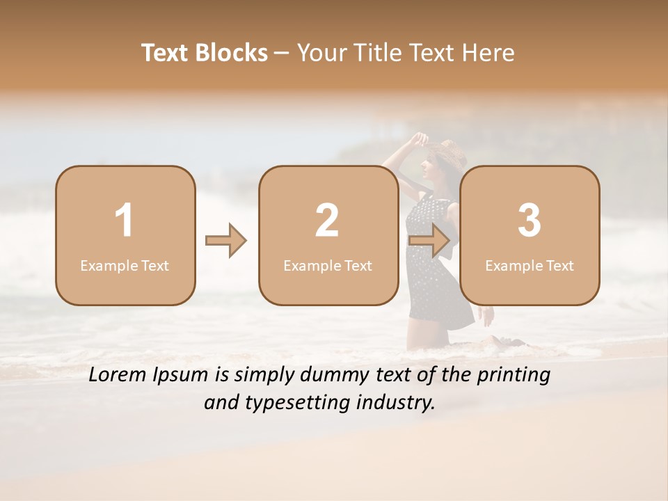 Tourism Sexy Female PowerPoint Template