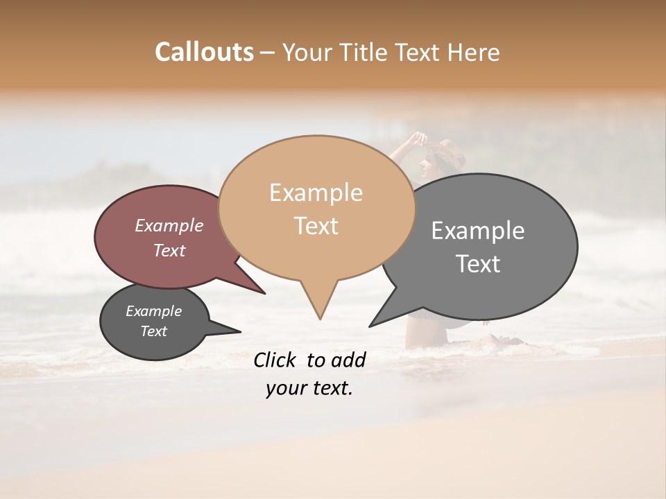 Tourism Sexy Female PowerPoint Template