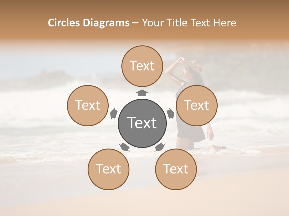 Tourism Sexy Female PowerPoint Template