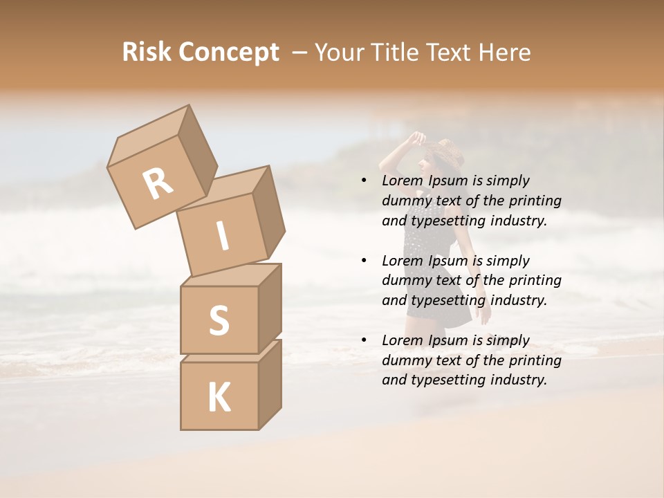 Tourism Sexy Female PowerPoint Template