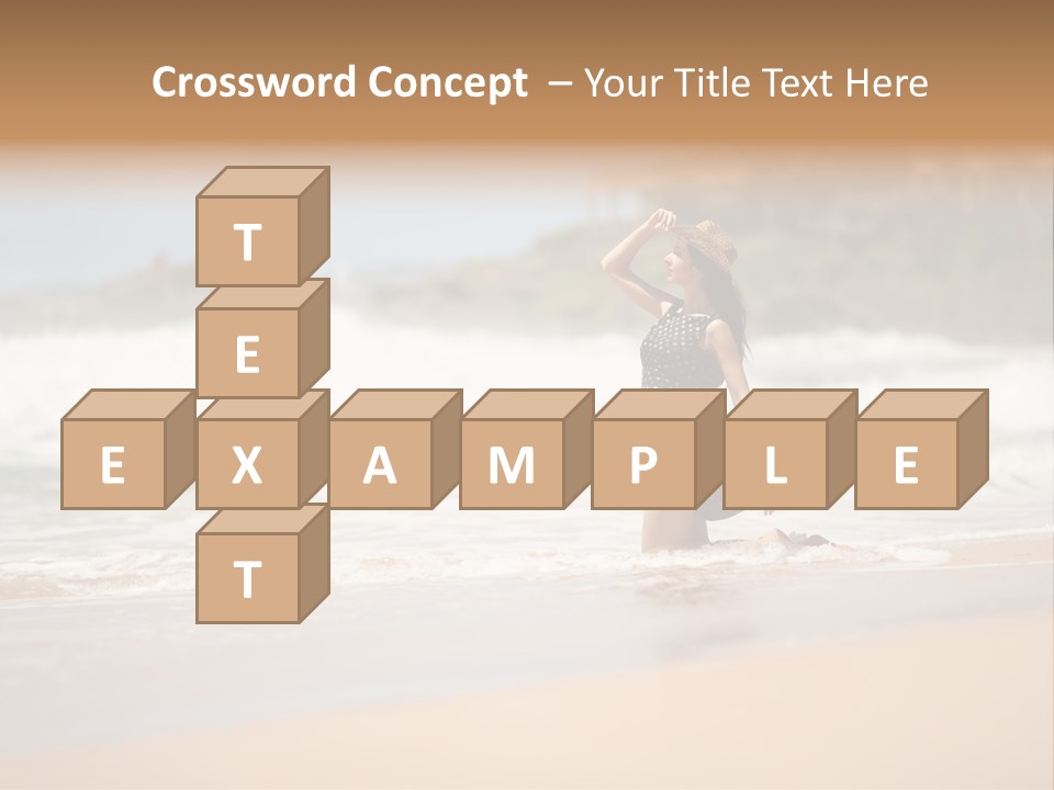 Tourism Sexy Female PowerPoint Template