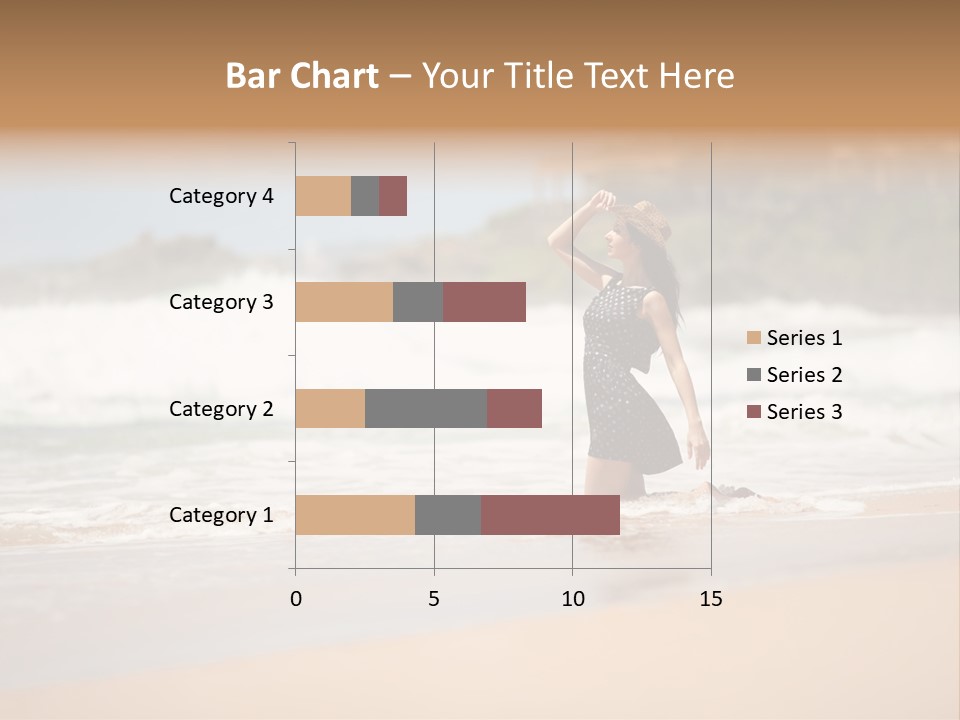 Tourism Sexy Female PowerPoint Template