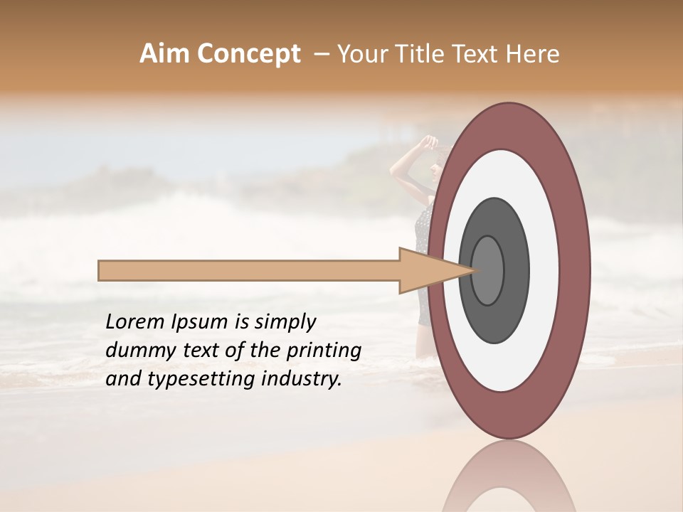 Tourism Sexy Female PowerPoint Template