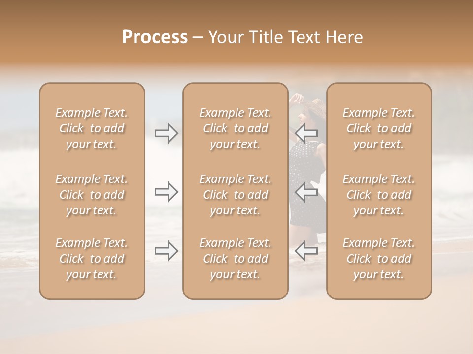 Tourism Sexy Female PowerPoint Template