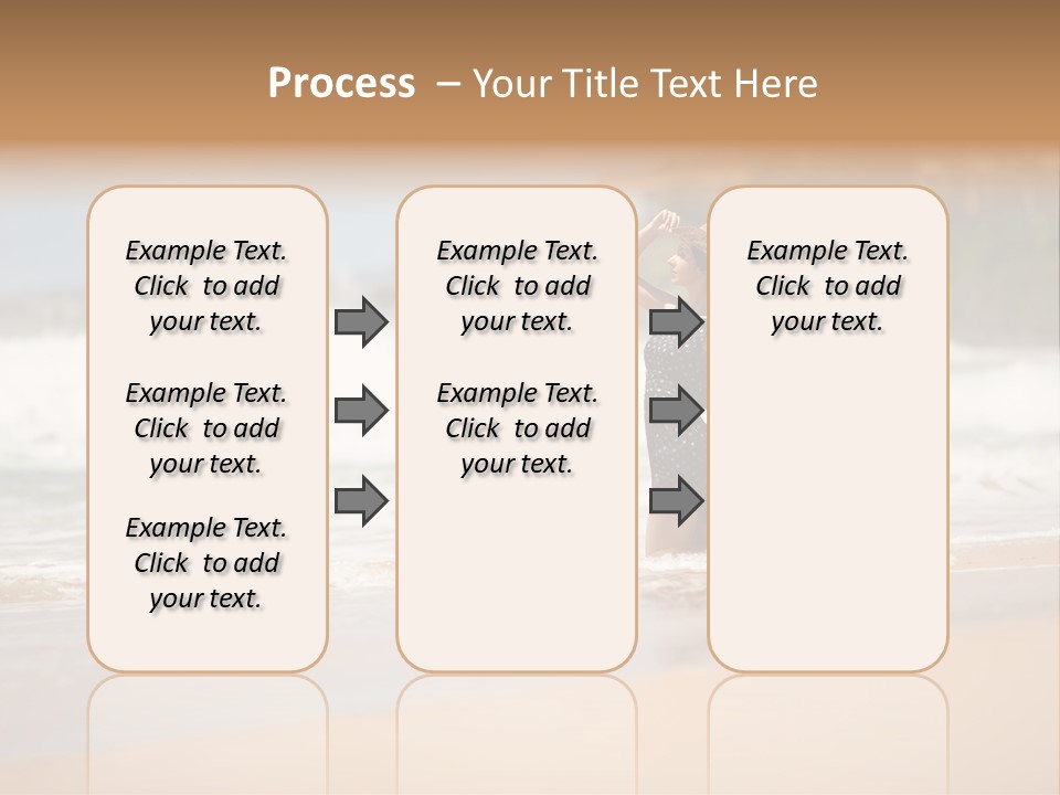 Tourism Sexy Female PowerPoint Template