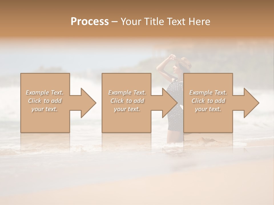 Tourism Sexy Female PowerPoint Template