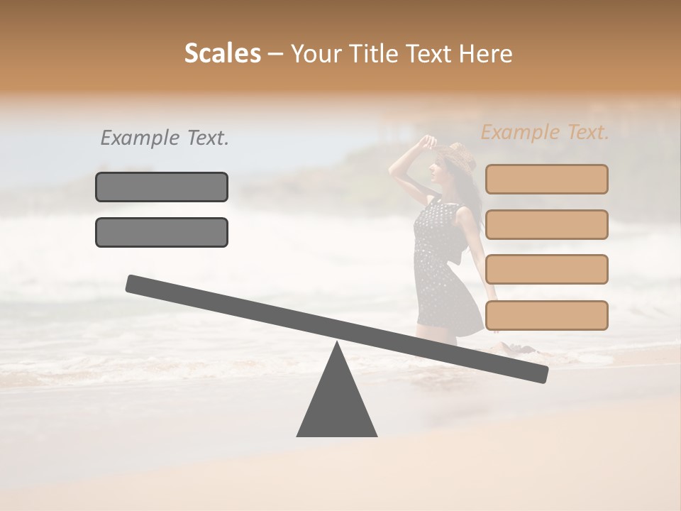 Tourism Sexy Female PowerPoint Template