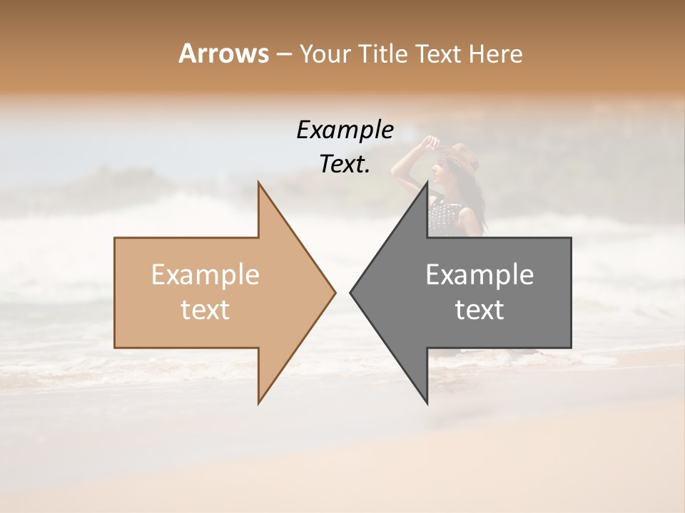 Tourism Sexy Female PowerPoint Template