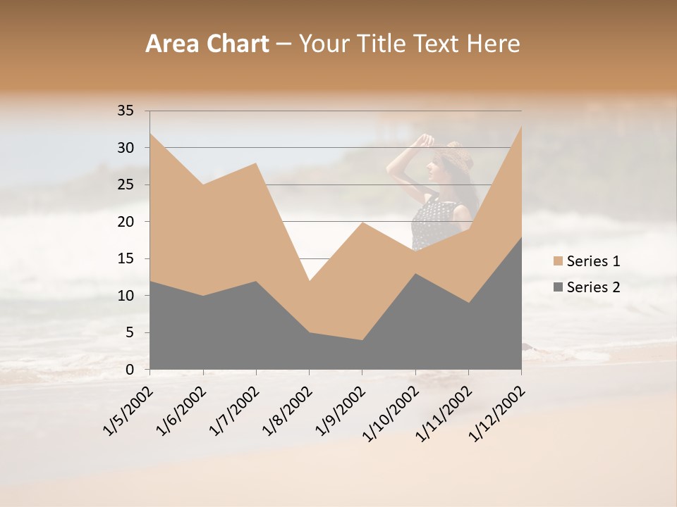 Tourism Sexy Female PowerPoint Template