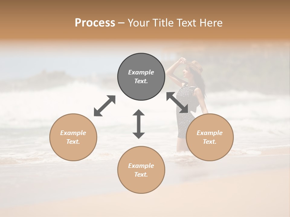 Tourism Sexy Female PowerPoint Template