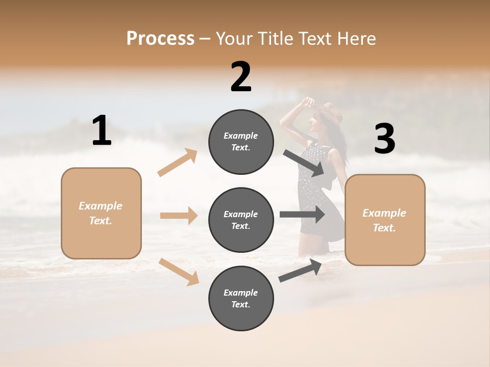 Tourism Sexy Female PowerPoint Template