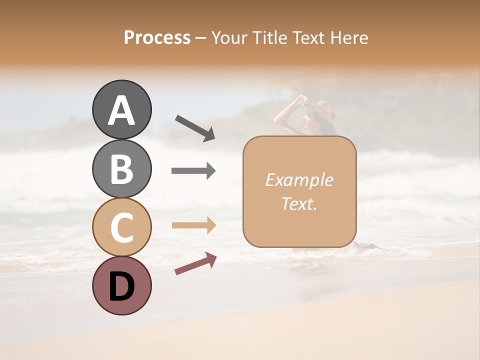 Tourism Sexy Female PowerPoint Template