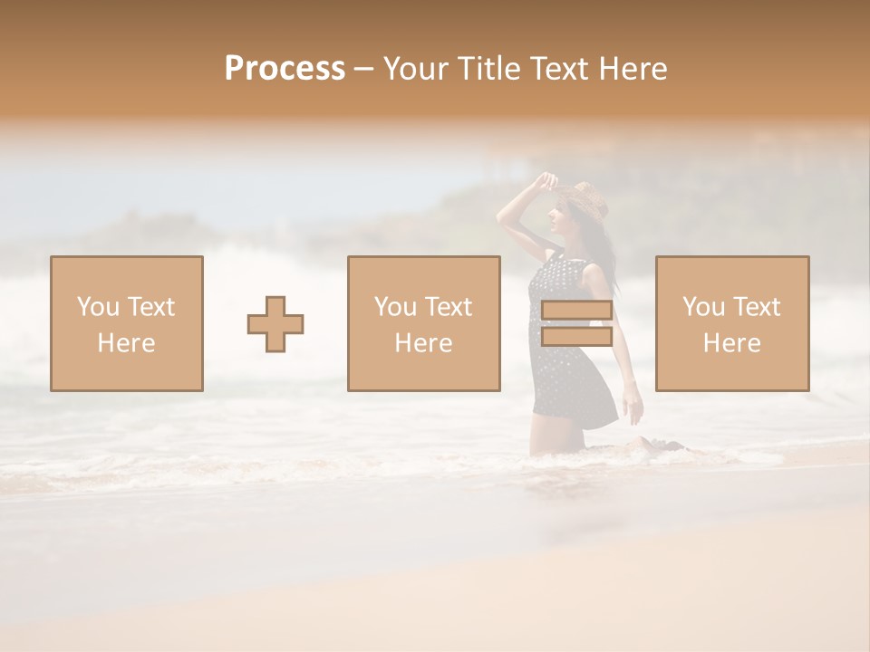 Tourism Sexy Female PowerPoint Template
