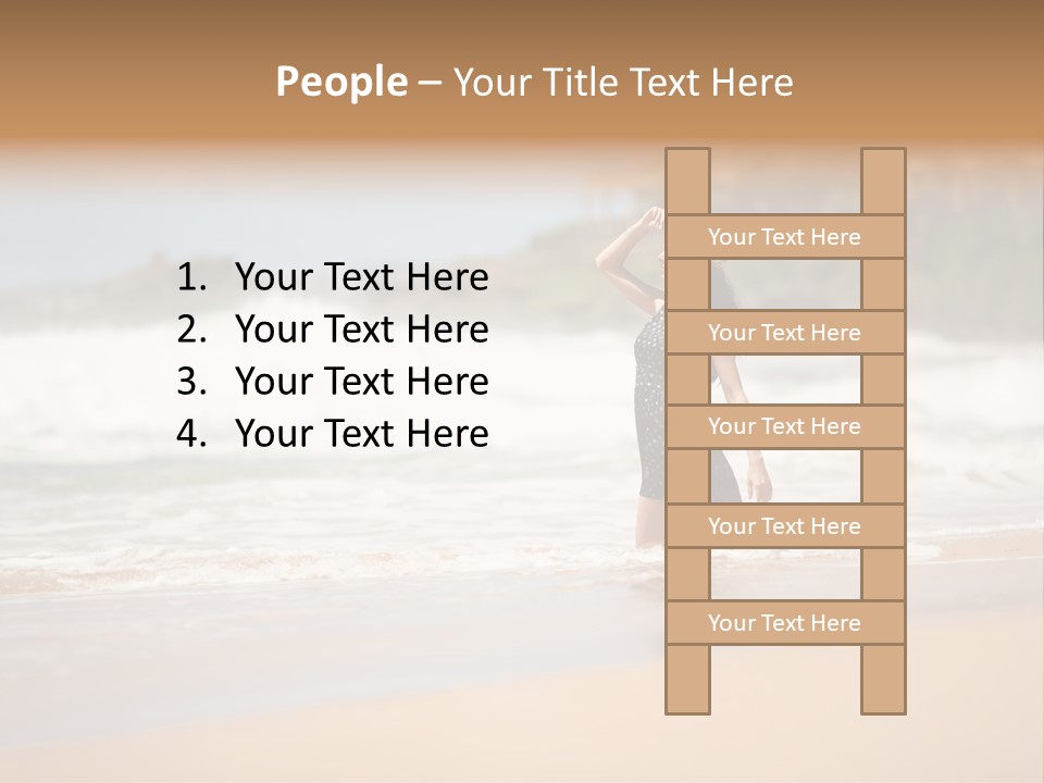 Tourism Sexy Female PowerPoint Template