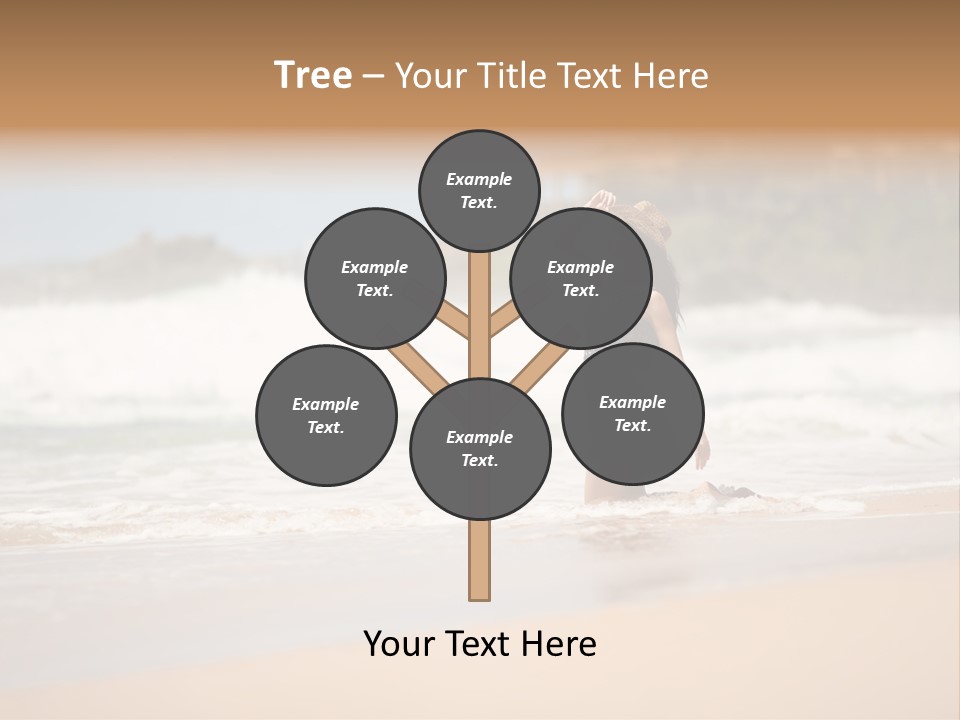 Tourism Sexy Female PowerPoint Template