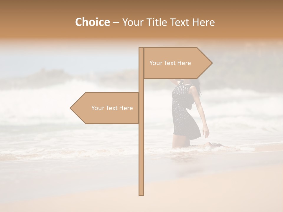 Tourism Sexy Female PowerPoint Template