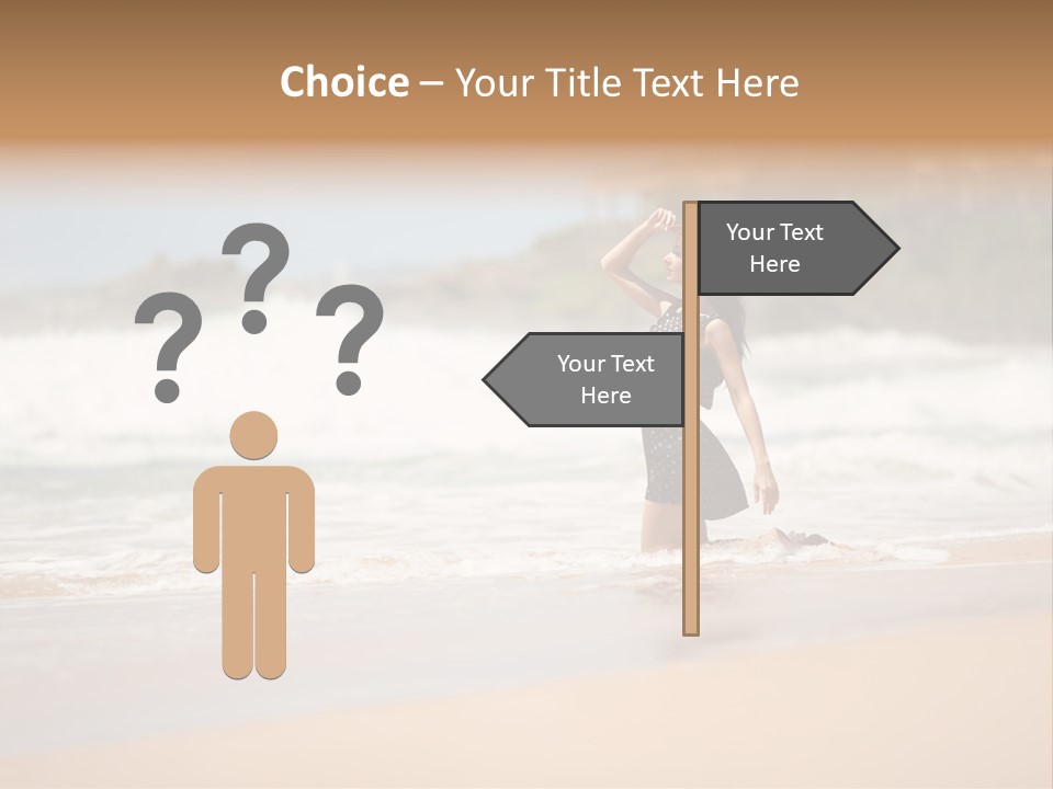 Tourism Sexy Female PowerPoint Template