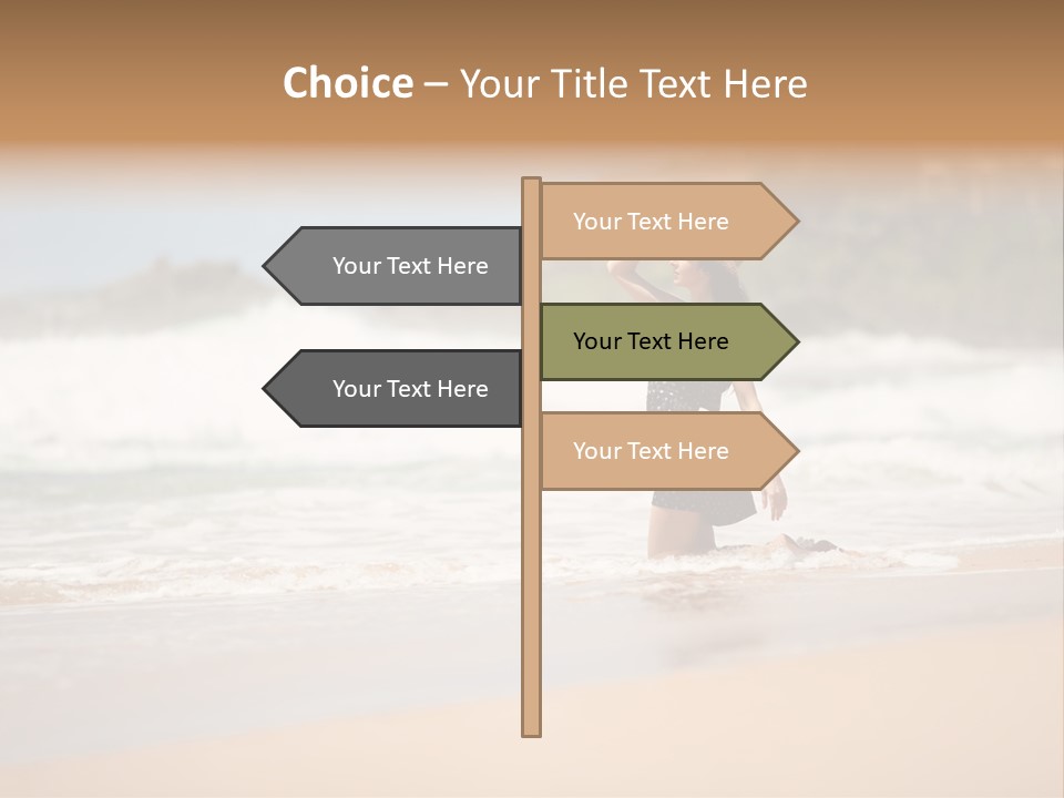 Tourism Sexy Female PowerPoint Template