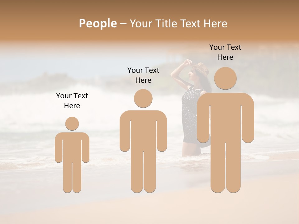 Tourism Sexy Female PowerPoint Template