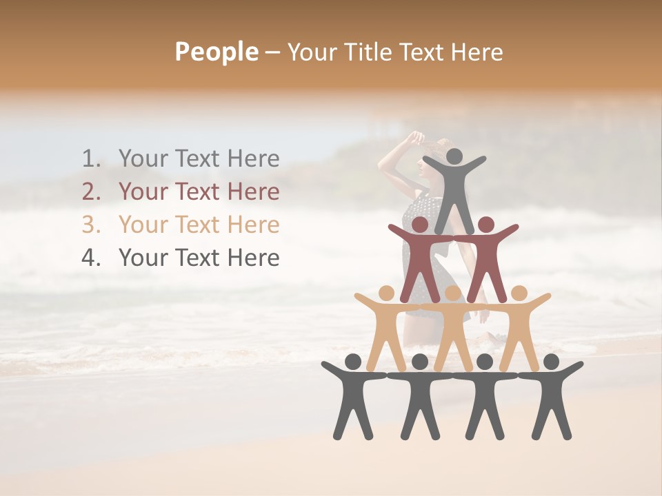 Tourism Sexy Female PowerPoint Template