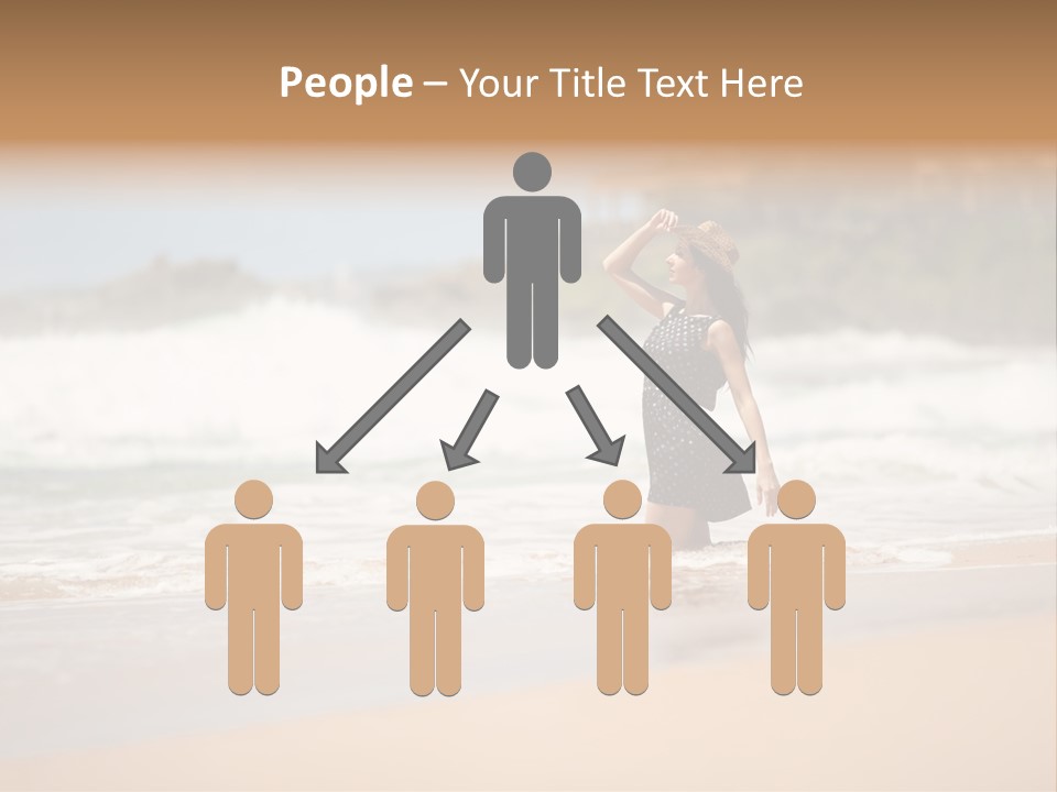 Tourism Sexy Female PowerPoint Template