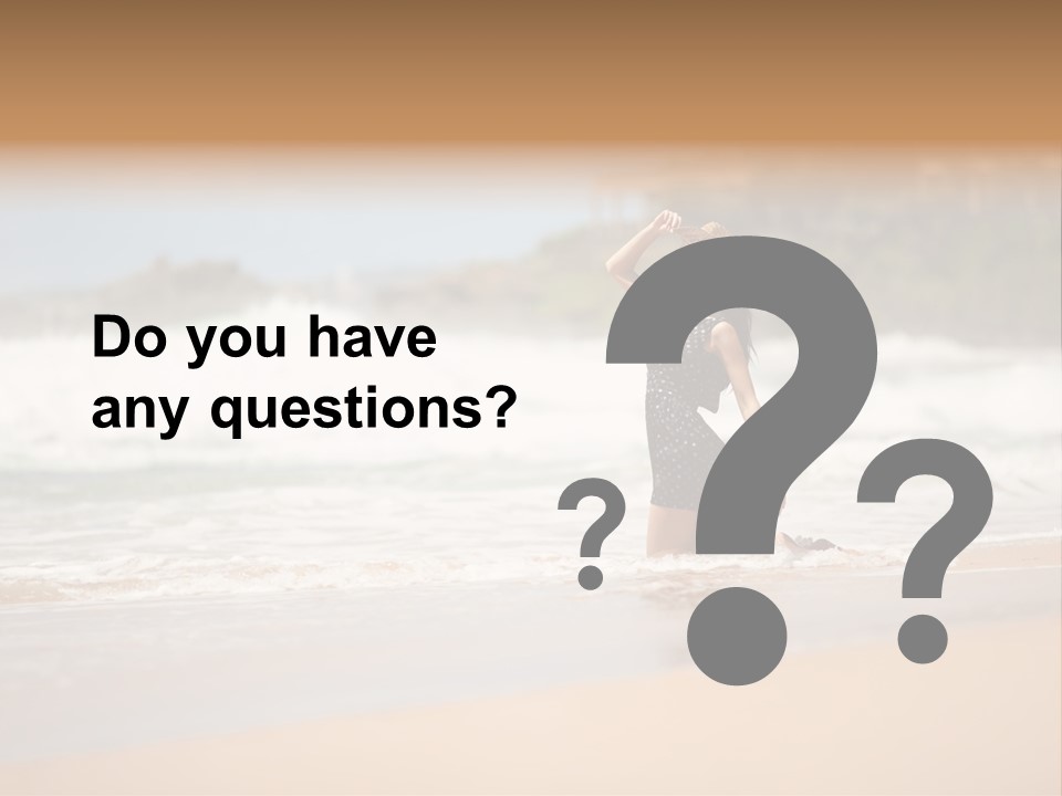 Tourism Sexy Female PowerPoint Template