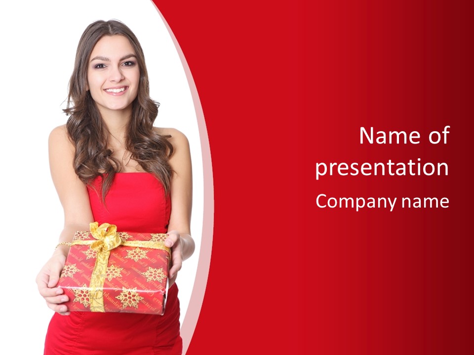 Person Shopping Joy PowerPoint Template