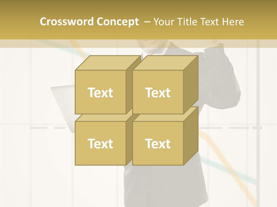 Young Portrait Computer PowerPoint Template
