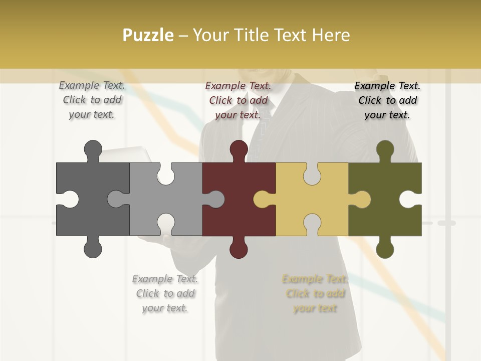 Young Portrait Computer PowerPoint Template