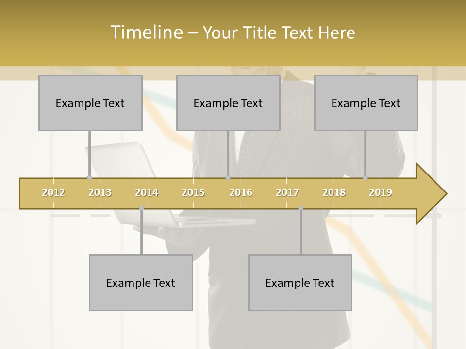 Young Portrait Computer PowerPoint Template