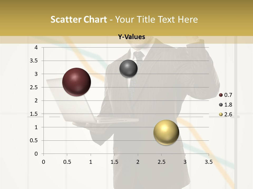 Young Portrait Computer PowerPoint Template