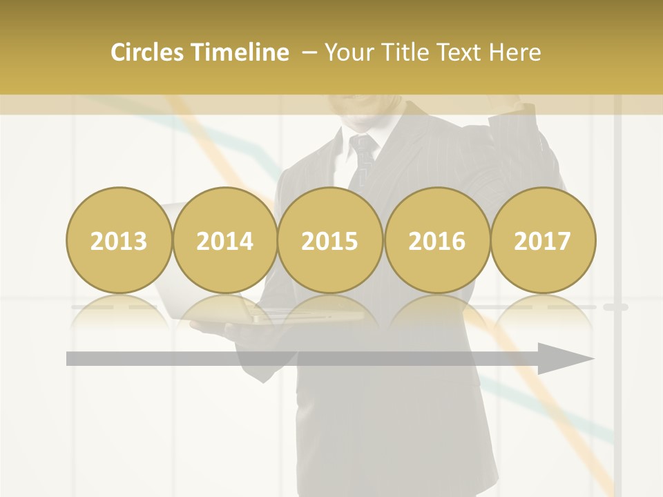 Young Portrait Computer PowerPoint Template