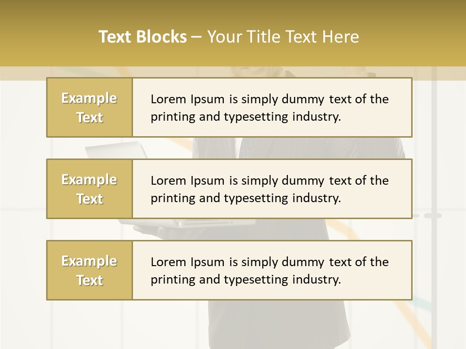 Young Portrait Computer PowerPoint Template
