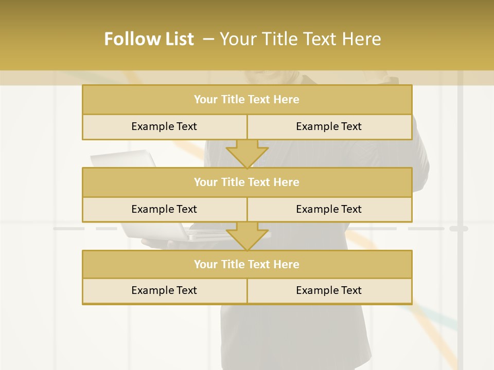 Young Portrait Computer PowerPoint Template