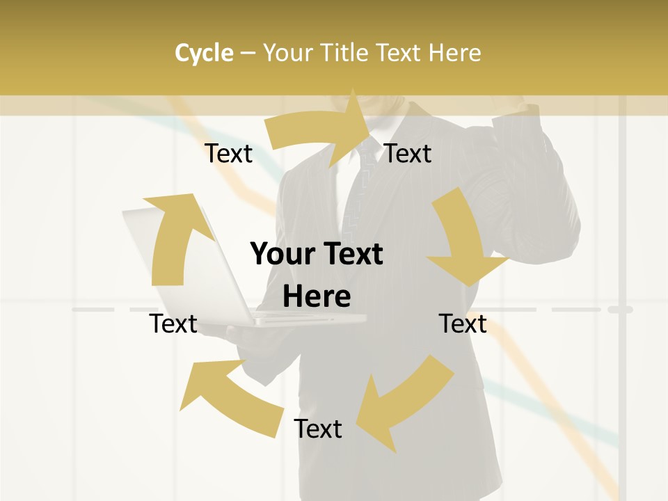 Young Portrait Computer PowerPoint Template