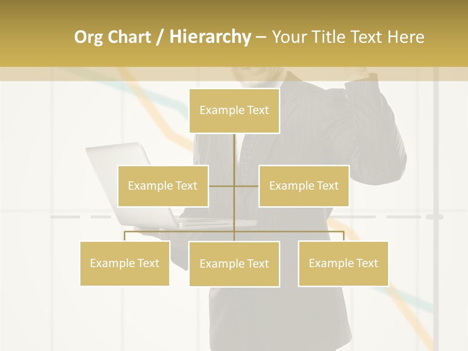 Young Portrait Computer PowerPoint Template