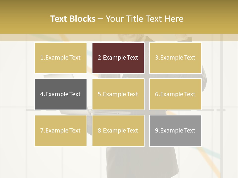 Young Portrait Computer PowerPoint Template