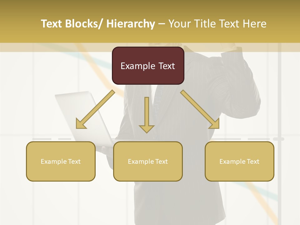 Young Portrait Computer PowerPoint Template