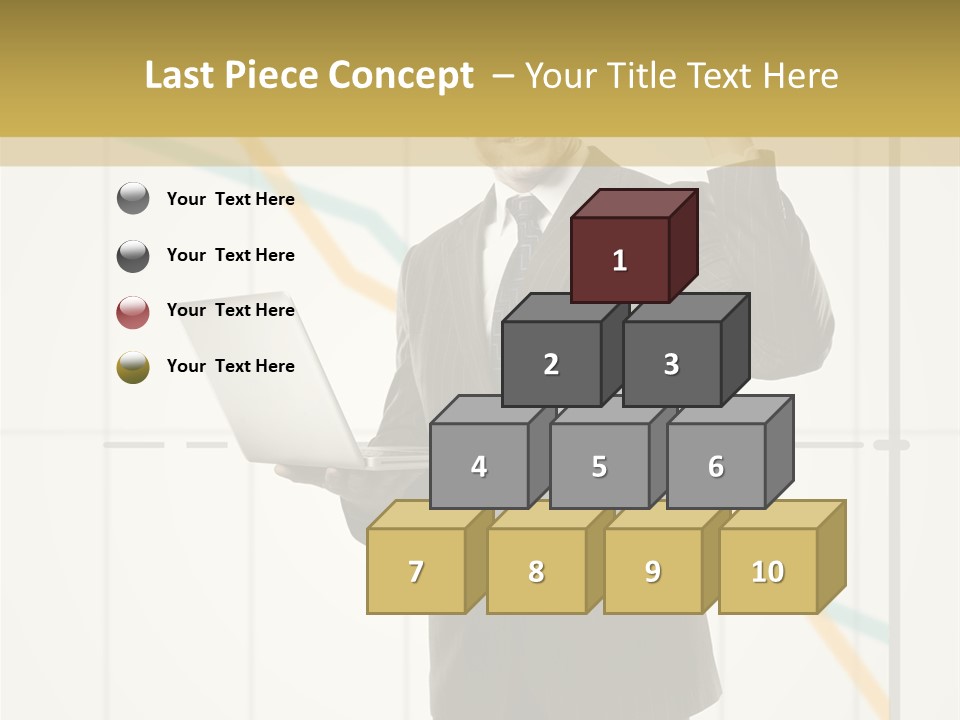 Young Portrait Computer PowerPoint Template