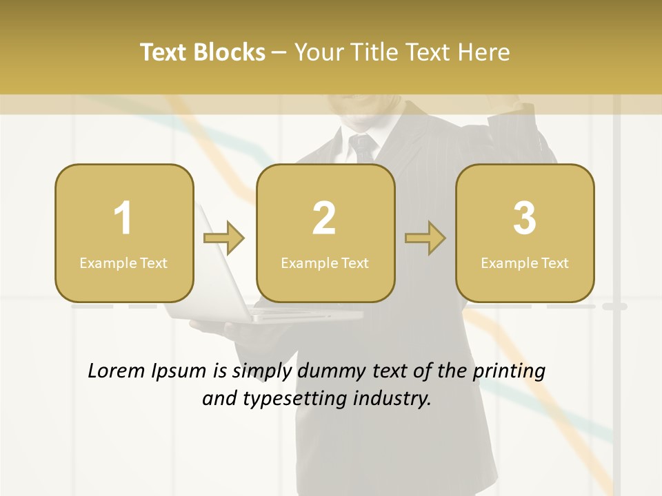 Young Portrait Computer PowerPoint Template