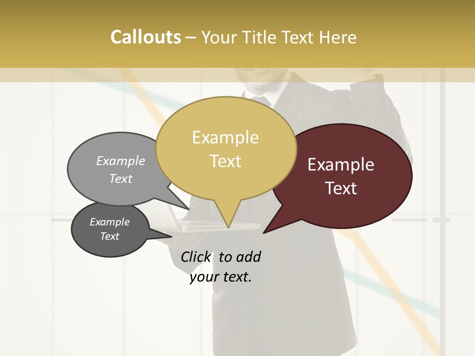 Young Portrait Computer PowerPoint Template